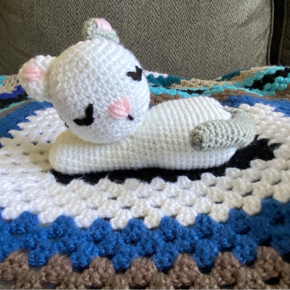 Crocheted Cat Plush Toy